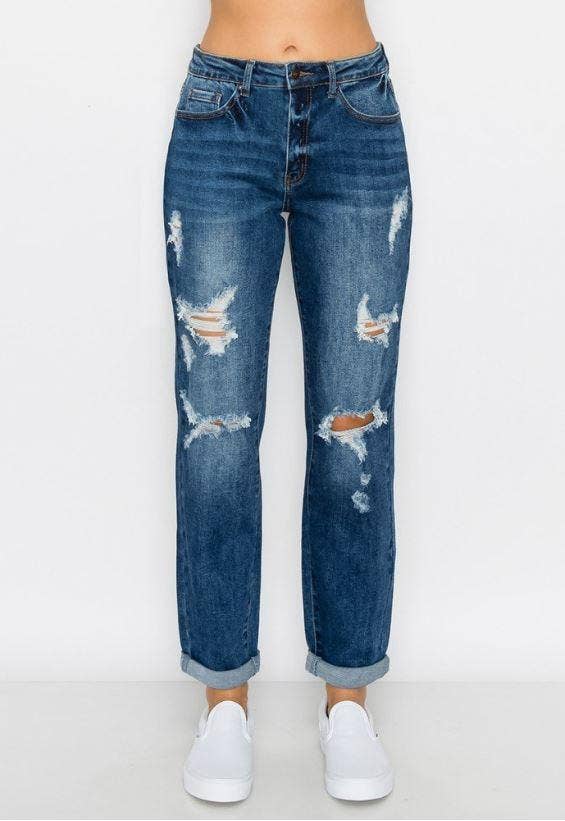 CUFF BOYFRIEND JEANS